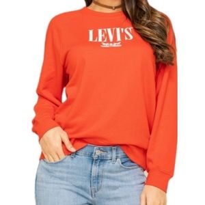 Levi’s Logo Relaxed Crew Neck Sweatshirt